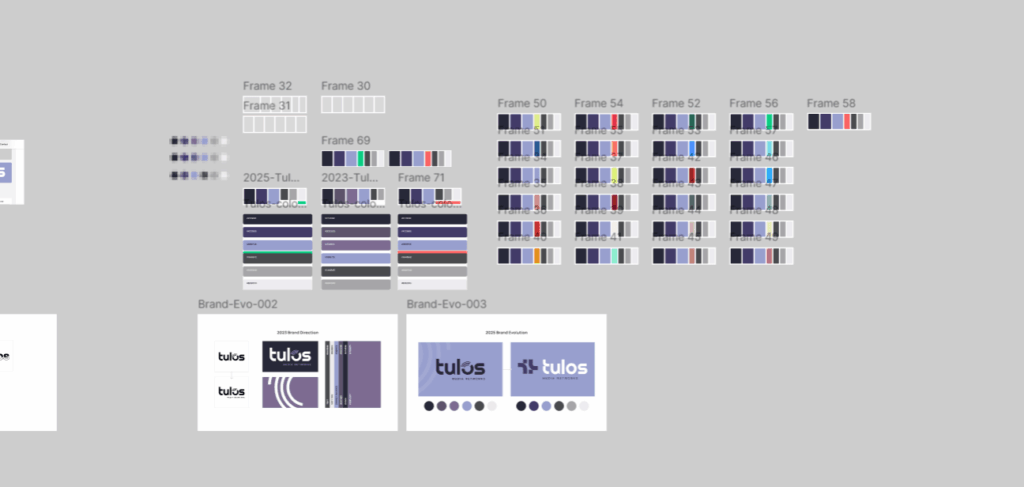Tulos Brand Color Exploration in Figma